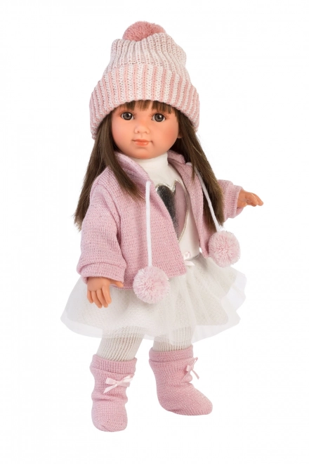 Llorens 53528 SARA - realistična lutka s mekim tekstilnim tijelom - 35 cm