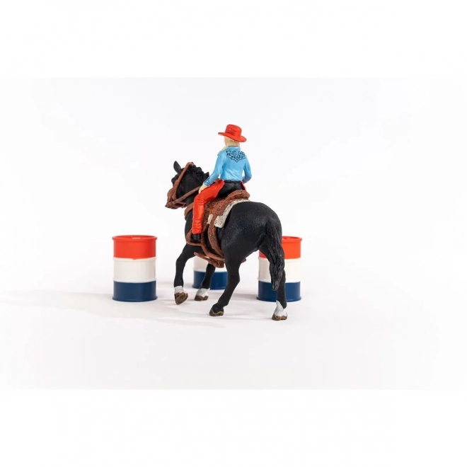 Set s figuricama Farm World Kaubojka i Utrka Oko Bačve