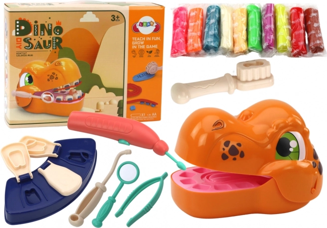 Kreativni set dinosaurus zubar s modelinom i dodacima