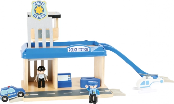 Drvena policijska stanica Small Foot s opremom
