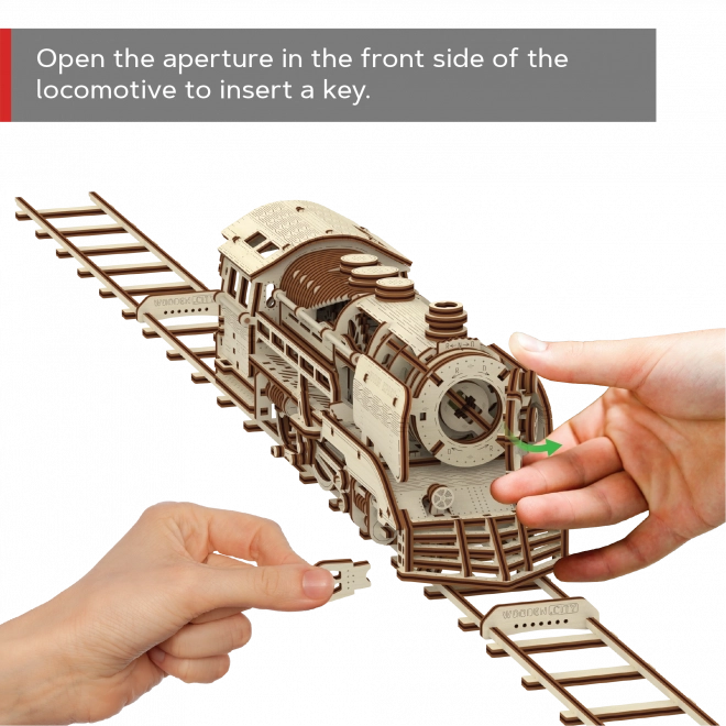 Drvene 3D slagalice WOODEN CITY Express s tračnicama