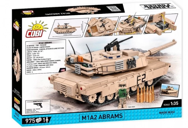 COBI 2622 Oružane snage Abrams M1A2, 1:35, 982 k, 1 f