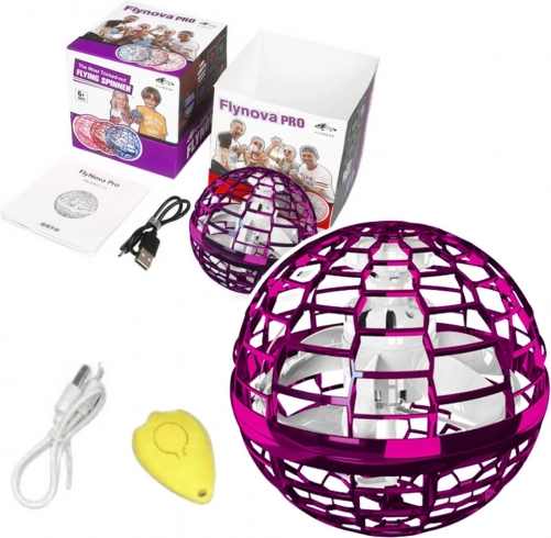 Leteća kugla Flynova LED ružičasta 10 cm