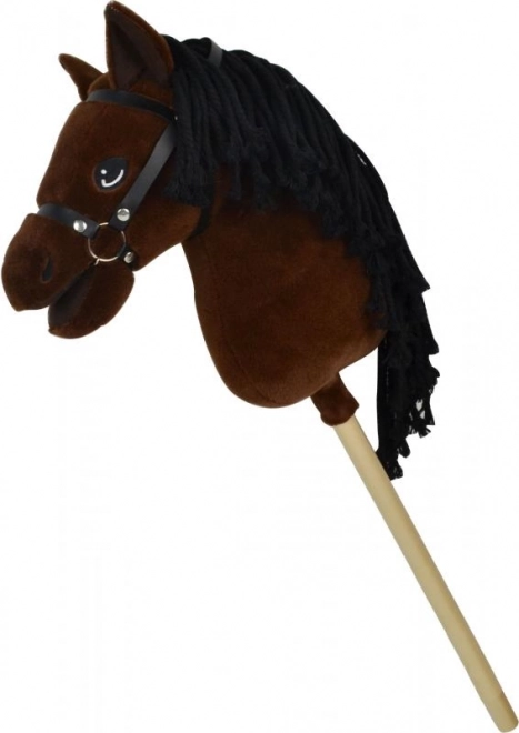 Steppos premium konjić na štapu Lucky tamnosmeđi 70 cm