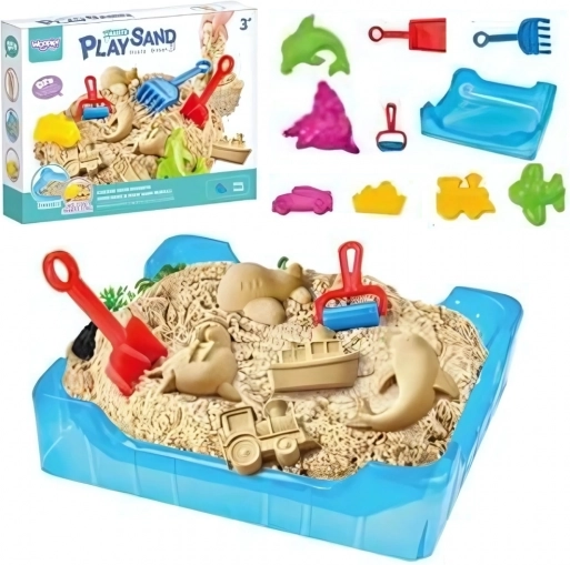 WOOPIE Kinetički pijesak 0,5 kg Set stol s kalupima