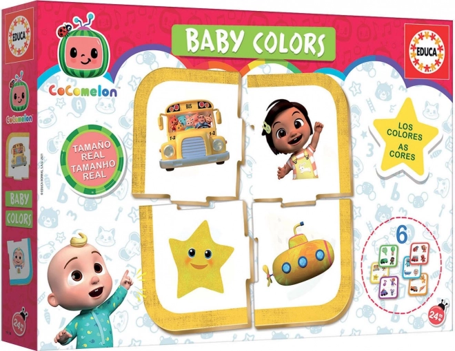 EDUCA Baby puzzle CoComelon: Uči boje 6x4 dijelovi