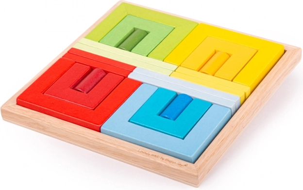 Drveni slagani oblici BIGJIGS TOYS