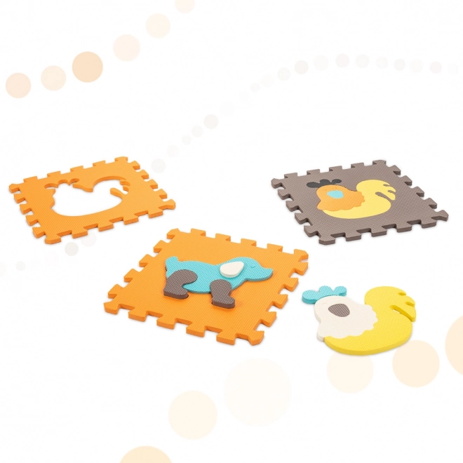 Šarene pjenaste puzzle sa životinjama i ogradom - 25 komada