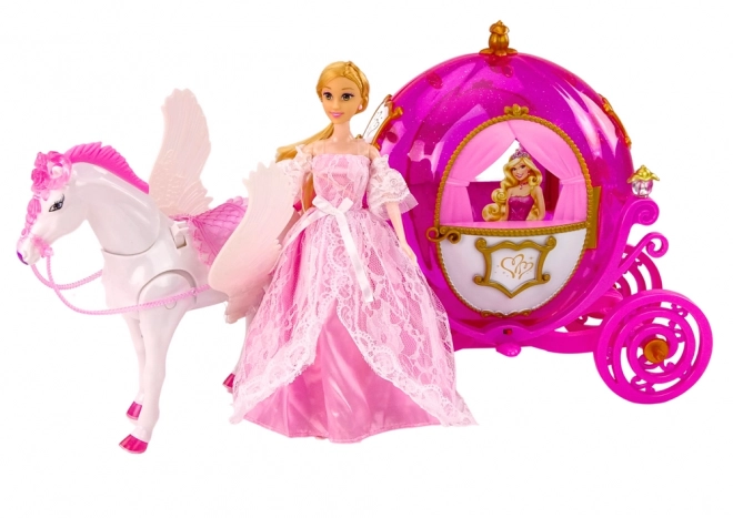 Čarobni set s konjskom kočijom i princezom