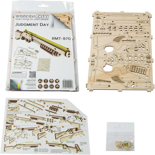 Drvene 3D puzzle WOODEN CITY Judgment Day Puška RMT-870