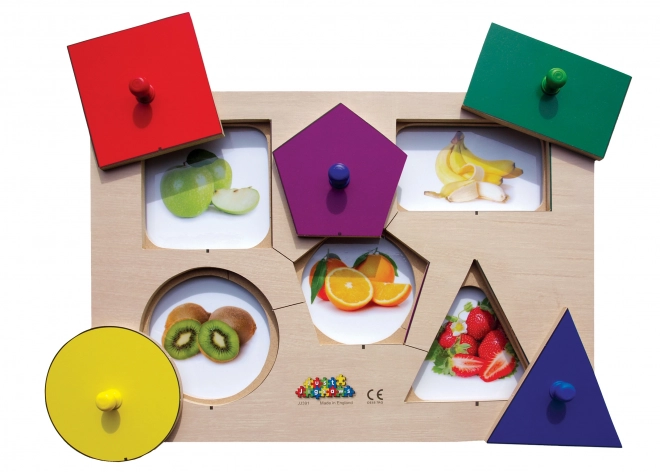 Just Jigsaws Drvene ploče puzzle Tvore i memorija 6 dijelova i 4 predloška