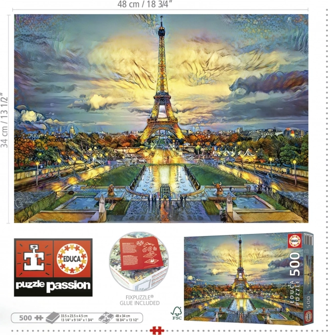 Educa puzzle Eiffelov toranj 500 dijelova