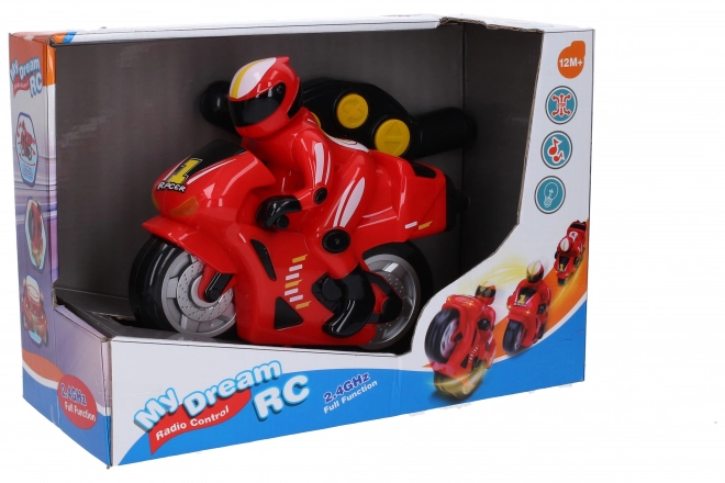 Motocikl s RC efektima na daljinsko upravljanje 23 cm