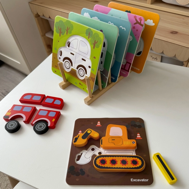 Woopie drvene puzzle vozila Montessori FSC