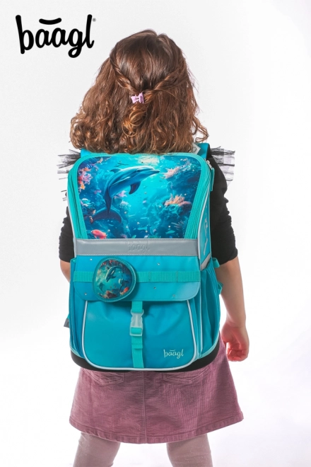 Školska torba Delfin od Baagl