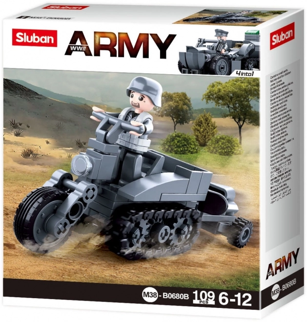 Sluban WWII M38-B0680B Motocikl s gusjenicama