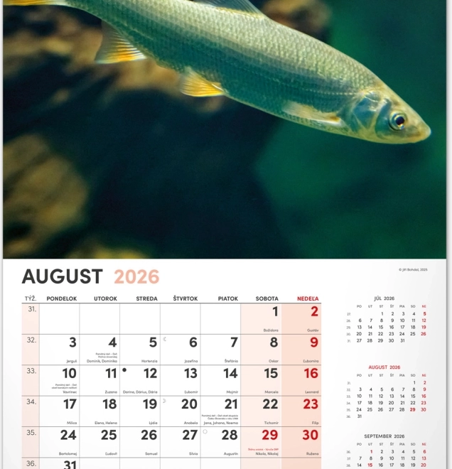 Zidni kalendar Ribolovački 2026