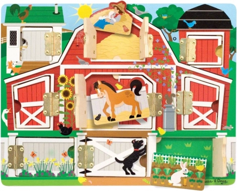 Drvena farma s vratima Hide & Seek od Melissa & Doug