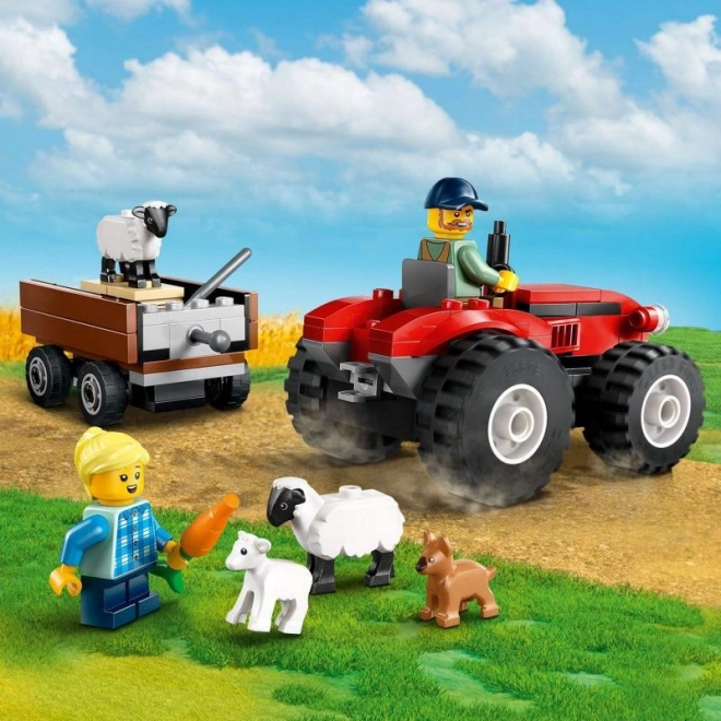LEGO® City 60461 Crveni traktor s prikolicom i ovcama