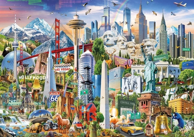 EDUCA Puzzle Čuda Sjeverne Amerike 1500 dijelova