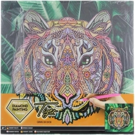 Dijamantno slikanje na okviru tigar 30 × 30 cm GRAFIX