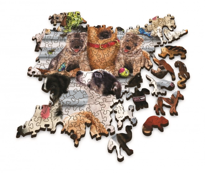 Drvene puzzle TREFL Wood Craft Origin Prijateljstvo pasa 1000 komada