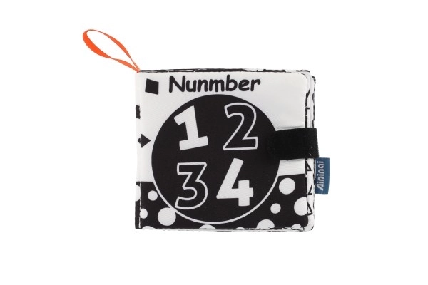 Knjiga meka tkanina 12x11cm 3 vrste na kartici u vrećici 3m+