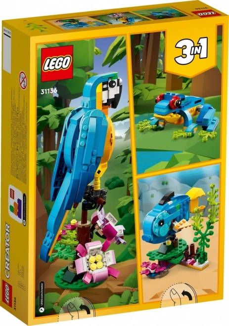 LEGO Creator 3u1 31136 Egzotična papiga