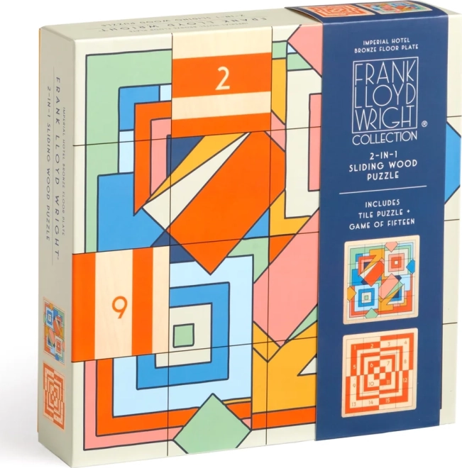Galison klizne drvene puzzle Frank Lloyd Wright: Imperial Hotel 2u1