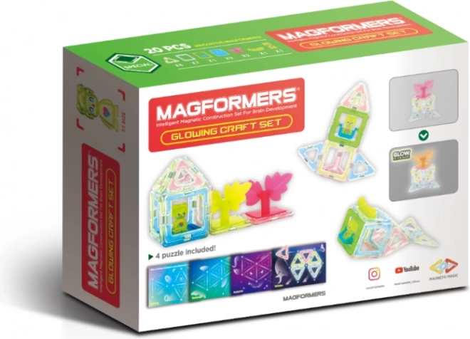 Magformers svjetleći komplet 20 dijelova