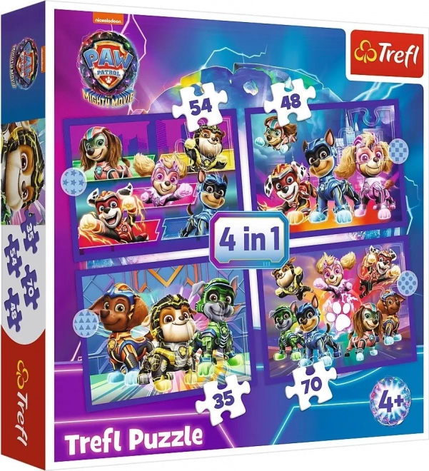 Puzzle Tlapková patrola 4u1