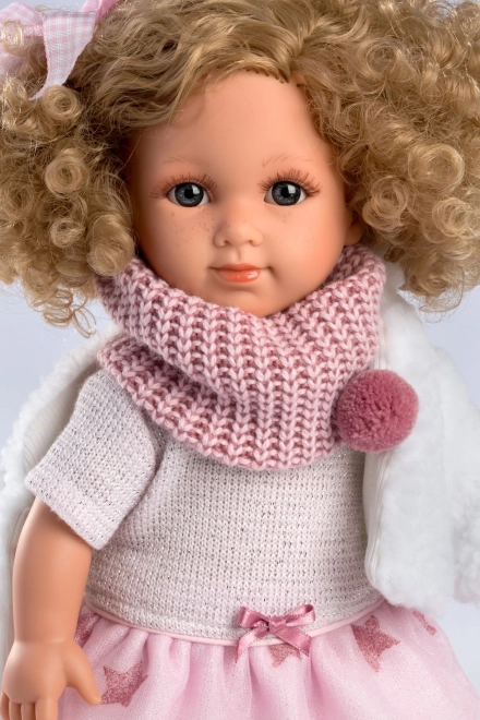 Llorens 53542 ELENA - realistična lutka s mekanim tkaninskim tijelom - 35 cm