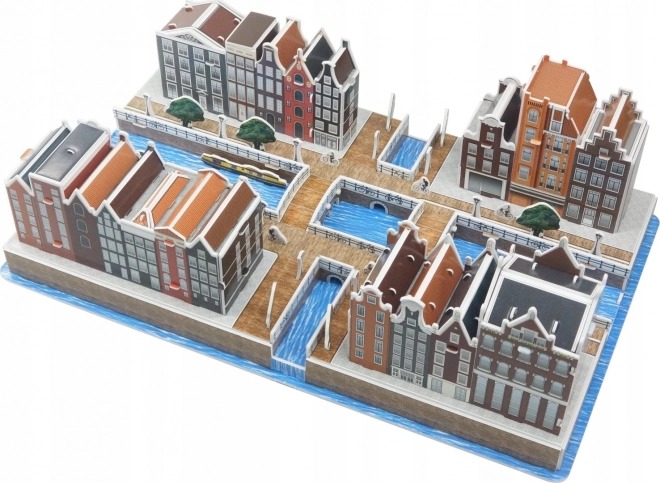 3D puzzle Amsterdamska kanalna četvrt 107 dijelova