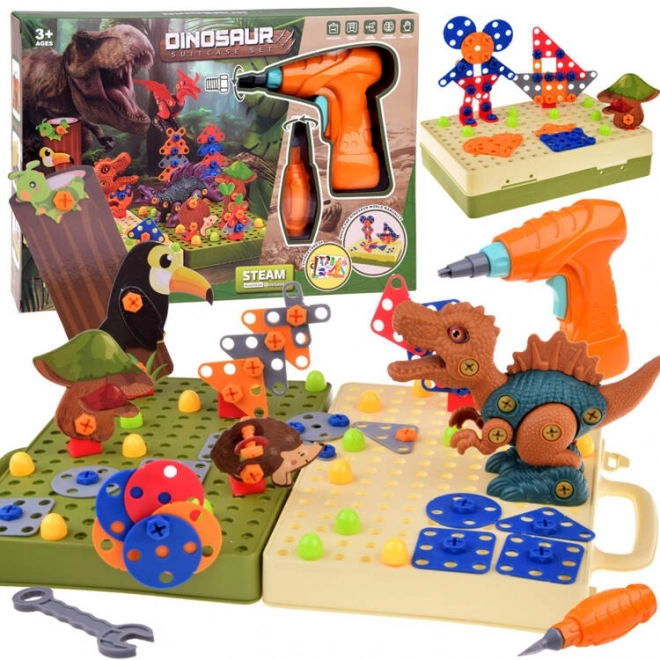 Set za sastavljanje Svijet dinosaura s bušilicom