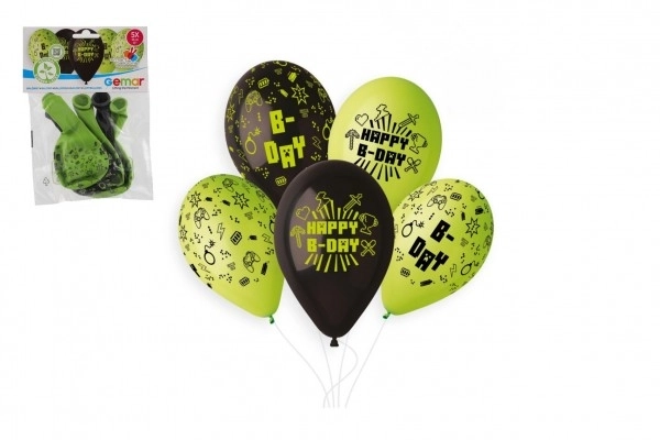 Balon/ke Balonke napuhuju s tiskom minecraft 13'' promjer 33cm 5komada u vrećici