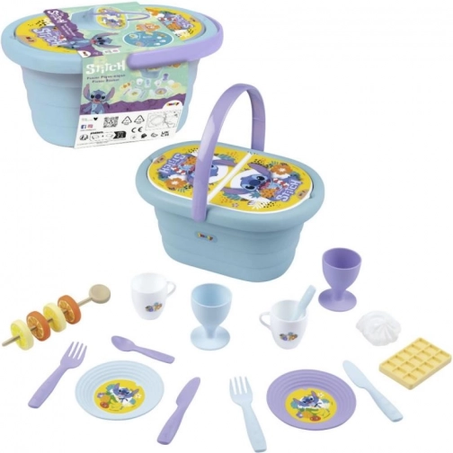 Dječja piknik košara STITCH s priborom