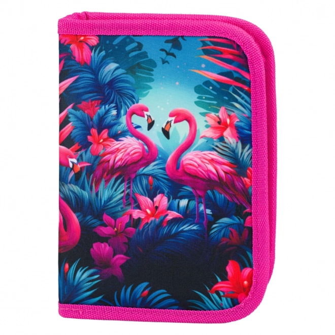 BAAGL Školski pernica jednostruka Flamingosi