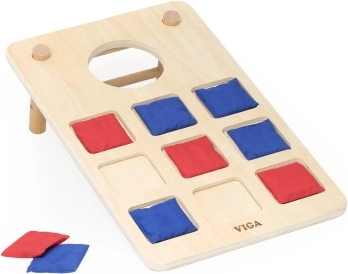 VIGA bacačka igra 2u1 križić-kružić + cornhole