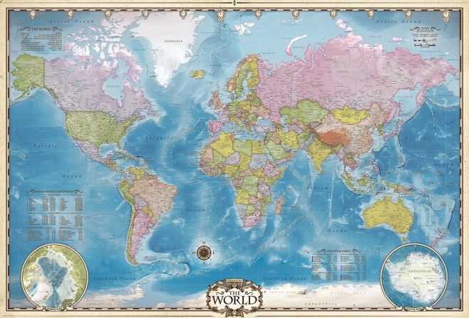 EUROGRAPHICS puzzle Karta svijeta 2000 dijelova