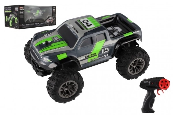 RC terenski pick up sivo-zeleni na daljinsko upravljanje