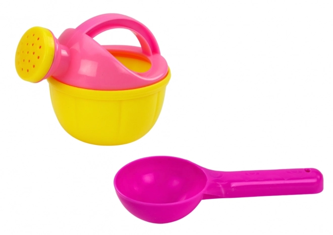 Set za pijesak Kanta za zalijevanje Ružičasti bomboni 8 kom.