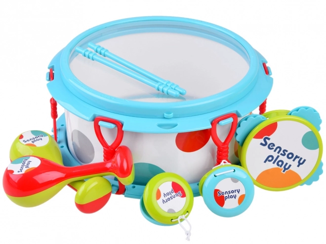 Set glazbenih instrumenata bubanj maracas