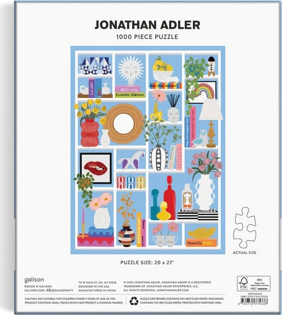 Puzzle Jonathan Adler - Shelfie 1000 dijelova