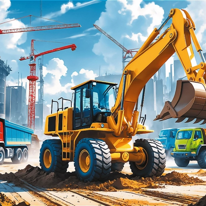 Slagalica Traktor s utovarivačem 60 komada