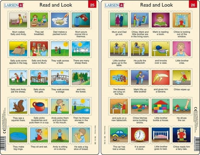 Puzzle engleski – duže rečenice, 20 dijelova
