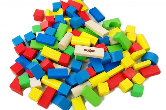 Drvene kocke u kantici 100 komada