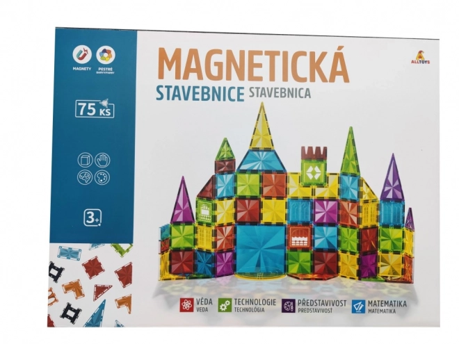 Magnetni set za igru za djecu - 75 dijelova