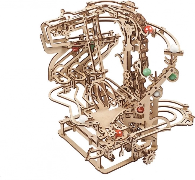 Ugears 3D drvene mehaničke puzzle Kugličasta staza lančana