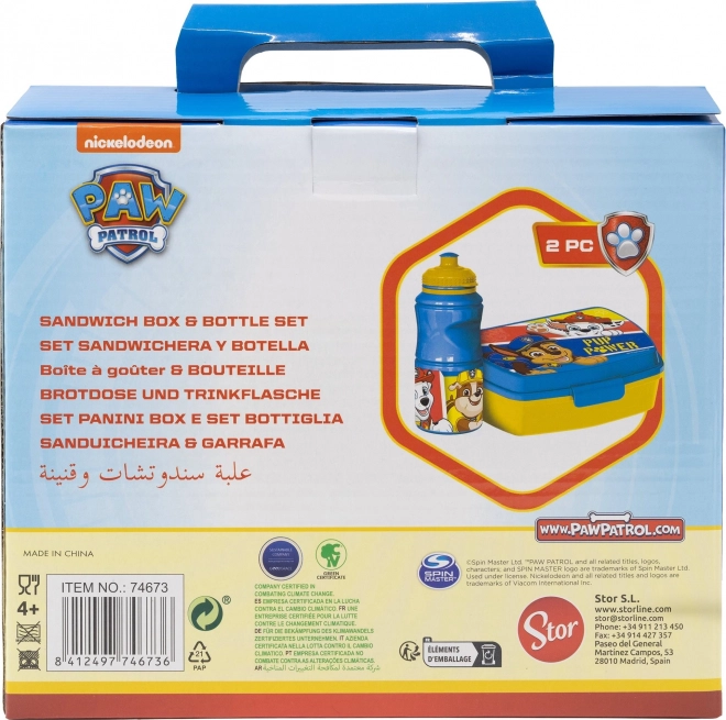 STOR Set kutija za užinu i boca Paw Patrol