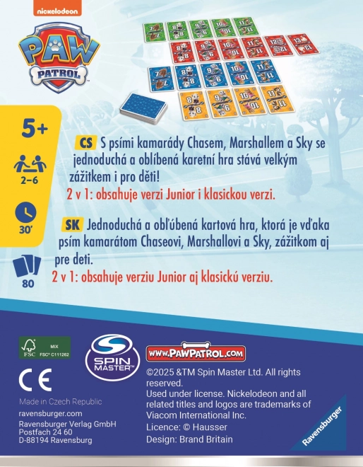 Ravensburger Kartonska igra Jedanaestica - Psići u ophodnji